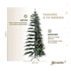 thumbnail image 2 of Árbol Navidad Tipo Lápiz 1.5m Esquimal - Pino Navideño Delgado Verde Nevado con Piñas, 2 of 6