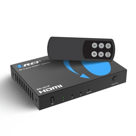 OREI 8K 3-port HDMI™ Switch (BK-301P)