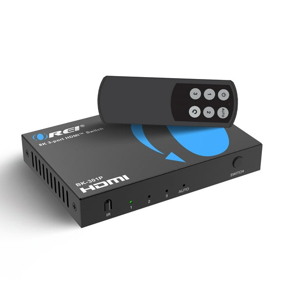 OREI 8K 3-port HDMI™ Switch (BK-301P)