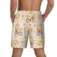 thumbnail image 4 of Haiem Cute Bee Gnome Men'S Quick-Dry Swim Trunks: Comfortable Beach Shorts With Mesh Lining And Pockets - Ideal For Swimming And Sunbathing Medium, 4 of 9