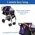 HPZ Pet Rover XL Dog Stroller, Purple