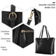 thumbnail image 4 of Bolso Kattee de piel auténtica vintage para mujer, color negro, 4 of 8