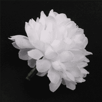 90 Pcs Carnations Craft Artificial Flower Silk Spherical Heads Wedding Decor White