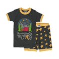thumbnail image 1 of Ensemble de Pyjama d'Été à Manches Courtes pour Filles et Garçons, Ensemble de Pyjama pour Enfants, Nature, Camping, Extérieur (Rêver sous les Étoiles, 3T), 1 of 1