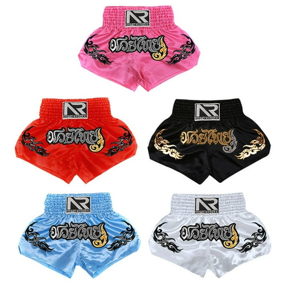 Trendy Unisex Boxing Shorts Perfect For Mma Muay Thai Training Routines M Black