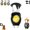 Black, variant on 8 in 1 Multifunctional Keychain Flashlight, Portable USB Rechargeable Work Light Emergency Light with Folding Bracket Bottle Opener and Magnet Base for Camping Car Repai