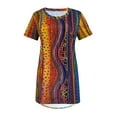 thumbnail image 3 of Gvmfive Women Short Sleeve Round Neck Printed Casual Tunic T-Shirt, 3 of 5