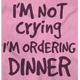 thumbnail image 2 of Not Crying Ordering Dinner Humor Romper Boys or Girls Infant Baby Brisco Brands 12M, 2 of 6