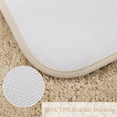 thumbnail image 5 of PiccoCasa Luxury Soft Plush Shaggy Thick Microfiber Bath Mat Floor Mat Non-slip Rubber Back Beige 24" x 35", 5 of 7