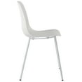 thumbnail image 4 of Modern Dining Chair Dining Room Kitchen Side Chair Soft Leisure Chair with Metal Legs, White, Set of 4, 4 of 9