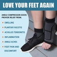 thumbnail image 3 of 1 Pairs Ankle Brace Compression Sleeves - 8-15 mmhg Open Toe Compression Socks with Arch Support for Women & Men , Relief for Swelling, Plantar Fasciitis, and Sprains – Step into Comfort and Stability, 3 of 6
