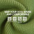 thumbnail image 4 of IDOMIK Dog Sweater, Warm Christmas Sweatshirt, Doggie Pullover Knitwear Clothes for Fall Winter, Green, XS, 4 of 7