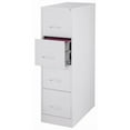 thumbnail image 2 of Home Square 4 Drawer Vertical Wood Filing Cabinet Set in Light Gray (Set of 2), 2 of 7