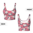 thumbnail image 4 of Yiaed Rose Flowers Print Ladies Waistcoat Women Sports Vest Vest Sports Women Sports Top Yoga Vest for women-Large, 4 of 8
