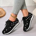 thumbnail image 2 of Elegant Autumn Printed Casual Sneakers for Women Effortless Style with Comfort Versatile Lace-Up Walking Shoes Breathable Flat Heels for Daily Leisure Travel Dates, 2 of 8