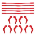 thumbnail image 2 of 5 pares de correas para anteojos deportivos y ganchos para las para niños, anteojos de seguridad para niños rojo Colcomx Soporte para anteojos de silicona, 2 of 8