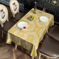 thumbnail image 4 of Boho Bohemia Flower Rectangle Tablecloth 60"x102",Waterproof Polyester Rectangle Table Cloth, Wipeable Spillproof Polyester Tablecloth for Dining, Camping, Indoor and Outdoor, 4 of 6