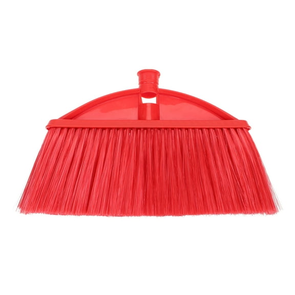 UPOUART Red Plastic Broom with Soft Bristles for Easy Cleaning, Home and Kitchen Floor Sweeping Tool