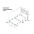 thumbnail image 4 of Mission Twin Traditional Bed in White, 4 of 4