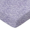 SheetWorld Fitted 100% Cotton Percale Play Yard Sheet Fits BabyBjorn Travel Crib Light 24 x 42, Confetti Dots Purple