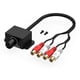 thumbnail image 2 of CHELINK Universal Coche RCA Remoto Amplificadores Controlador de Nivel RCA Perilla Bajo Sub Amp Control Volumen Cable, 2 of 2