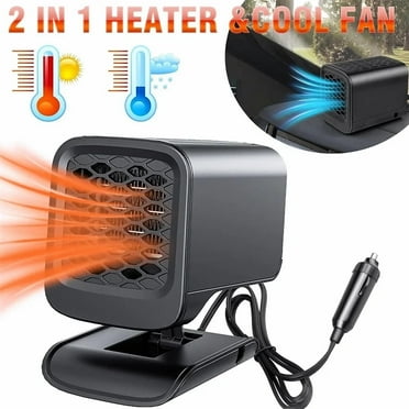 Car Heater - Portable Car Heater, 12V Car Heater That Plugs into Cigarette Lighter, Car Heater Windshield Defroster Demister