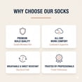 thumbnail image 5 of Premium Work Crew Socks for Men – Cushioned, Moisture Wicking, Reinforced Heel & Toe – 5 Pair Pack, 5 of 5