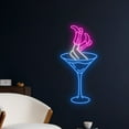 thumbnail image 2 of Handmadetneonsign Cowgirl Boots Martini Neon Sign, Martini Cocktail Wall Art Decor, Home Bar Pub Wall Decor, 2 of 5
