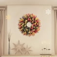thumbnail image 3 of Corona de puerta delantera mayimx decorativa de otoño con escarcha, 3 of 9