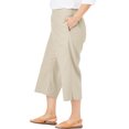 Woman Within Women's Plus Size Linen Capri Pants