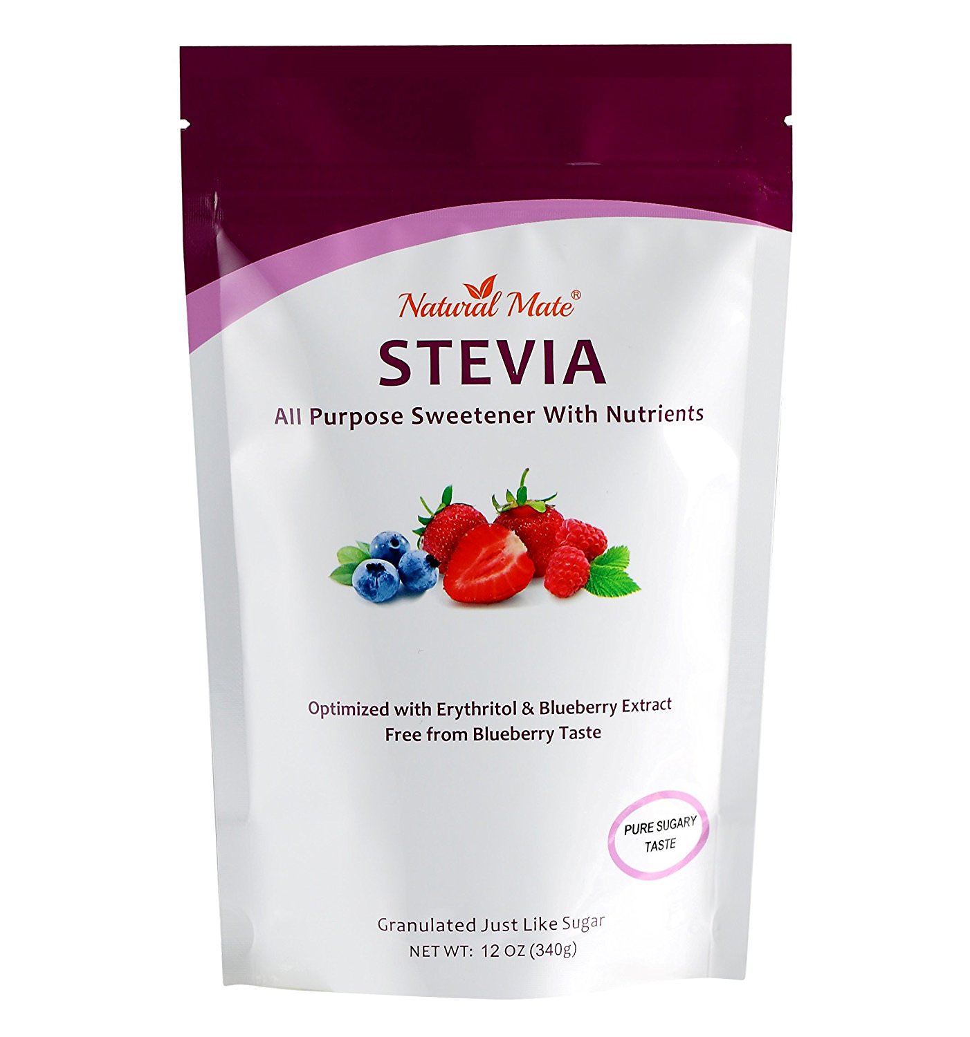 Granular Stevia Sweetener blended with Blueberry Extract (Optimized