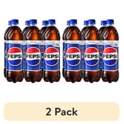(2 pack) Pepsi Cola Soda Pop, 24 oz, 6 Count Bottles