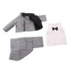 thumbnail image 3 of 3pcs / Set Ropa de Muñeca para Niños de Muñeca de 18 Pulgadas para Accesorios de Muñeca Gris, 3 of 9