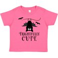 thumbnail image 3 of Inktastic Halloween Bat Frightfully Cute Holiday Boys or Girls Toddler T-Shirt, 3 of 5