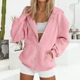 thumbnail image 6 of ZSQDM Zip Hoodies for Women Zip Up Sweatshirt Women Zipper Coat 2K Clear Coat Womens Cropped Jacket Zip Up Lightweight Oversized Utility（S）, 6 of 6