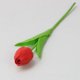thumbnail image 2 of EeaseMX Tulipanes artificiales de tacto real, flores de tulipán de imitación para decoración de bodas, fiestas, balcones, patios y bares (rojo), 2 of 7