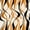 Orange, variant on Abstract Wavy Line Blackout Curtains,Thermal Insulated,Grommet Top,2 Panels,42x63 Inch,Black Orange
