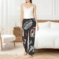 thumbnail image 4 of Fotbe Japanese Sushi Hashi Pantalones de Pijama para Mujer, Pantalones de Dormir, Pantalones Pj con Cordón y Bolsillos-Large, 4 of 6