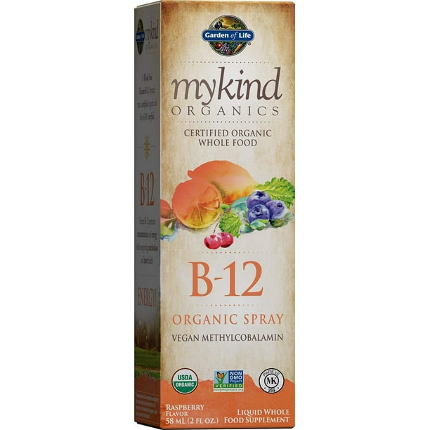 Garden of Life B12 Vitamin mykind Organic Whole Food B12 for