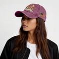 thumbnail image 7 of American Flag, Vintage, Vintage Prints, 250Th Anniversary, Usa Flag, Baseball Cap, Embroidery Detailing, Freedom Celebration, Burgundy, 1 Pc, Holiday Hats, 7 of 7