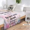 thumbnail image 5 of Christian Blanket for Women, Flower Ultra Soft Religious Gifts Blankets with Bible Verse and Inspirational Thoughts, Warm Plush Prayers Healing Throw Blankets, 60"x50", 5 of 6