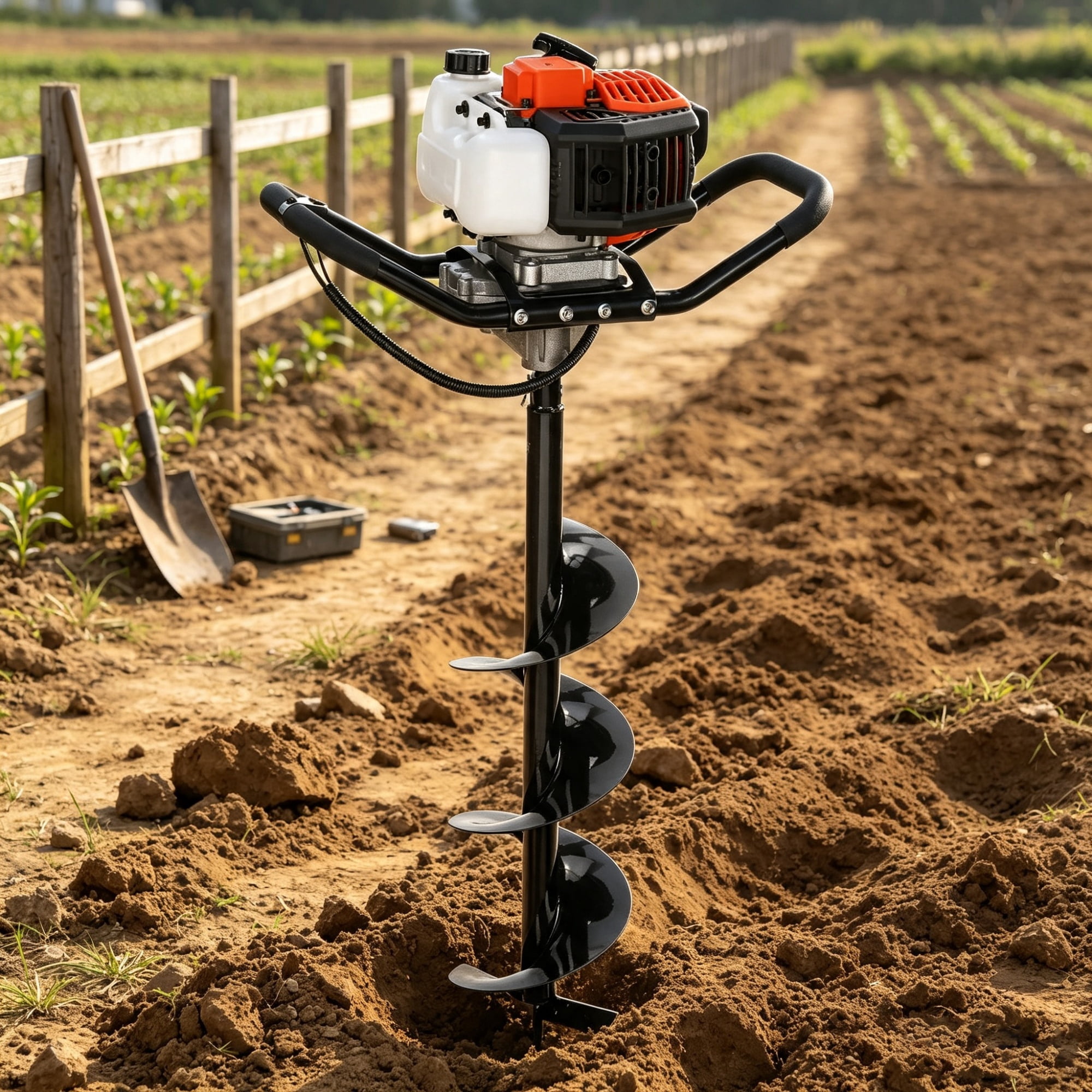 Post Hole Digger, 43cc 1250W Auger Post Hole digger
