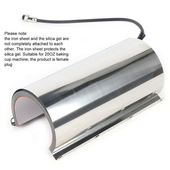 110V 500W Tumbler Heat Press Attachment，Silicone and Stainless Steel Material 2.6*9.84in for A 20 Oz Cup Baking Machine
