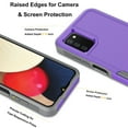 thumbnail image 4 of For Galaxy A03S Case, 2 in 1 Heavy Duty Armor Shockproof Cases,Hisdou Hybrid Dual Layer Rubber Drop Protection Grip Plastic Bumper Sturdy Phone Cover for Samsung Galaxy A03S 6.5"-Purple, 4 of 6