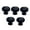 Black, variant on 5/10Pcs Aluminum Alloy Cabinet Knob Wardrobe Pulls Pumpkin Drawer Knob Furniture Decorative Handle Furniture Hardware
