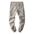 thumbnail image 5 of NIEWTR Mens Cargo Pants Relaxed Fit Casual Work - Adjustable Leg Style with Comfortable Lightweight and Breathable Fabric (Light Gray,XL), 5 of 5