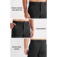 thumbnail image 4 of MASKERT Men's Casual Pants Joggers – Lightweight,3 Pockets,Slim Fit,Soft & Stretchy Tapered Business Dress Trousers, 4 of 7