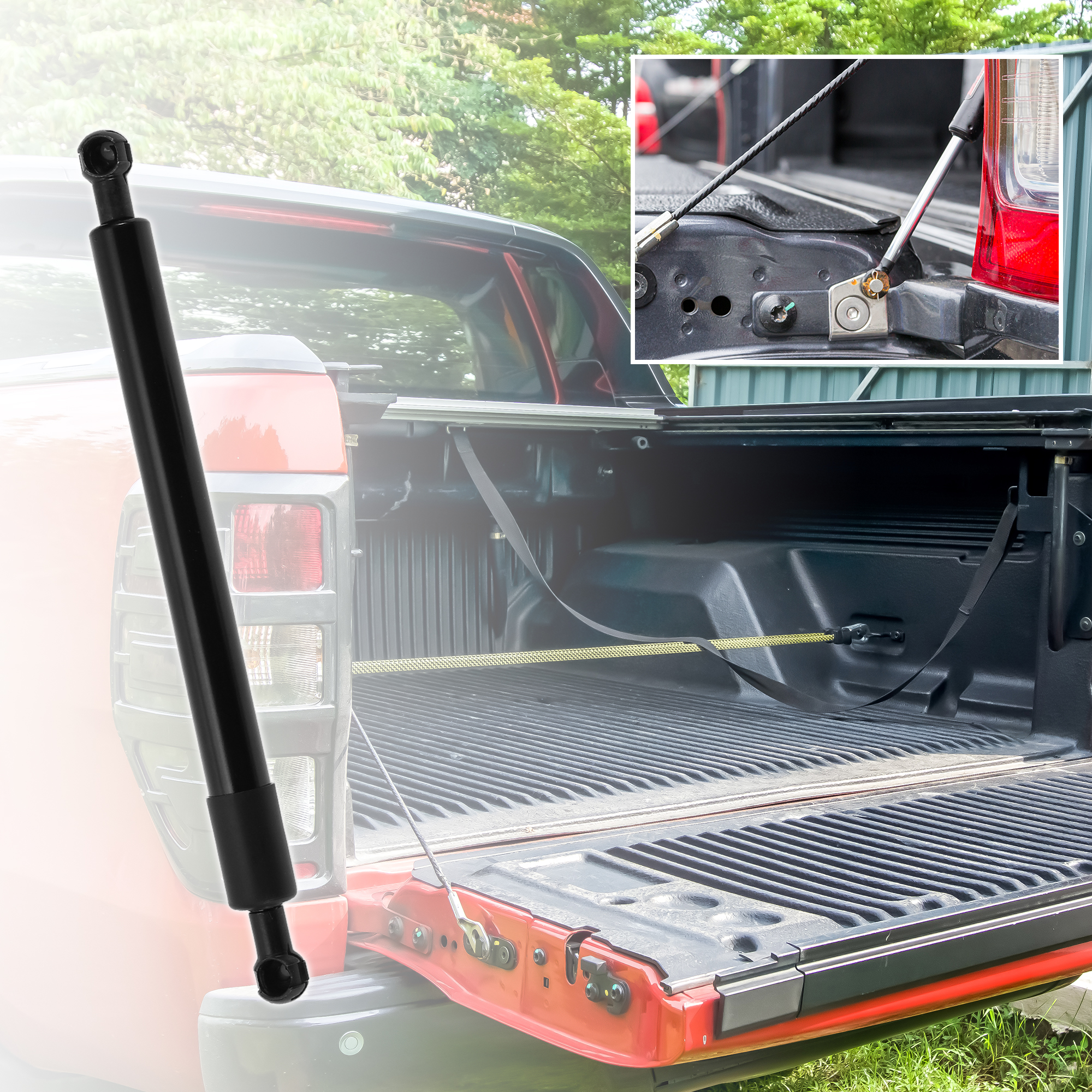 Unique Bargains Tailgate Assist for Dodge 1500/2500/3500 2002-2008 Lift Support Strut