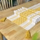 thumbnail image 1 of Nvzi Mantel de lino y algodón con borlas hecho a mano, mantel para mesa de té, mantel para mesa de té, mantel para mesa de té (amarillo, 350 * 35 cm), 1 of 5