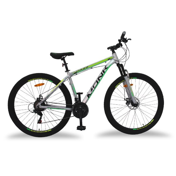 Bicicleta Montaña Rodada 29 21 Velocidades Shimano Dazz Plata Bicicleta Aluminio R29 21 Velocidades Bicicleta Montaña Rodada 29 Bicicletas Montaña 29 Aluminio Bici Montaña r29 Monk MTB